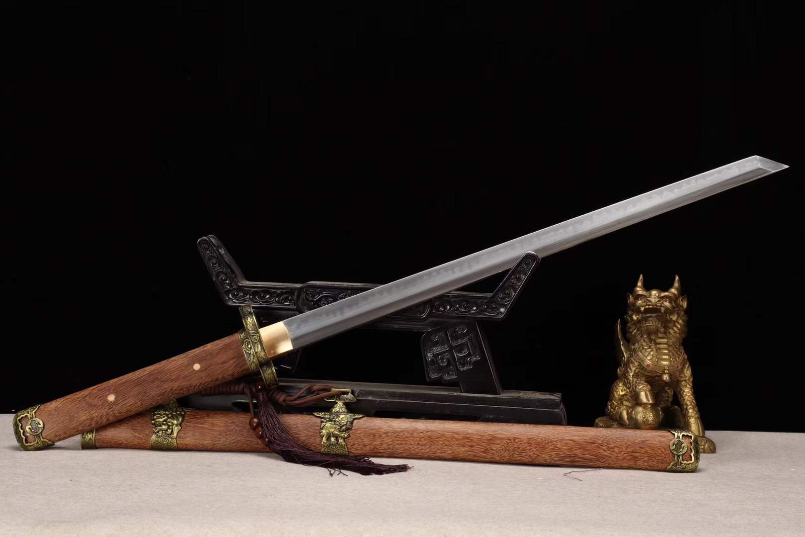 Handmade T10 steel Sword,Full Tang Japanese Samurai Sword,Wakizashi Katana Sword loveyitadj