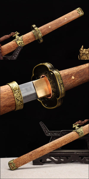 Handmade T10 steel Sword,Full Tang Japanese Samurai Sword,Wakizashi Katana Sword loveyitadj