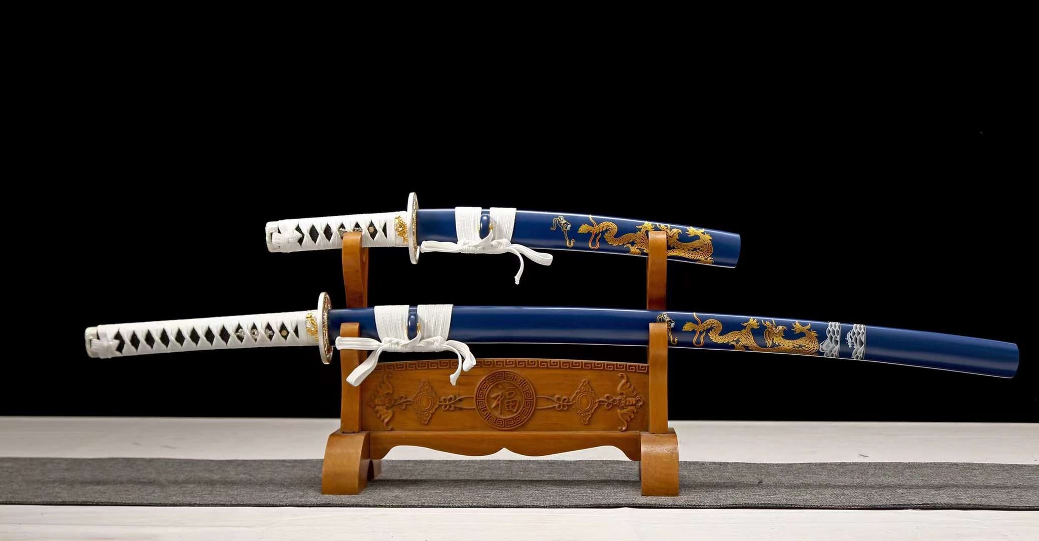 1090 steel sword set,japanese full tang sword,katana sword,handmade samurai sword set,dragon sword loveyitadj