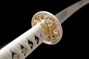 1090 steel sword set,japanese full tang sword,katana sword,handmade samurai sword set,dragon sword loveyitadj