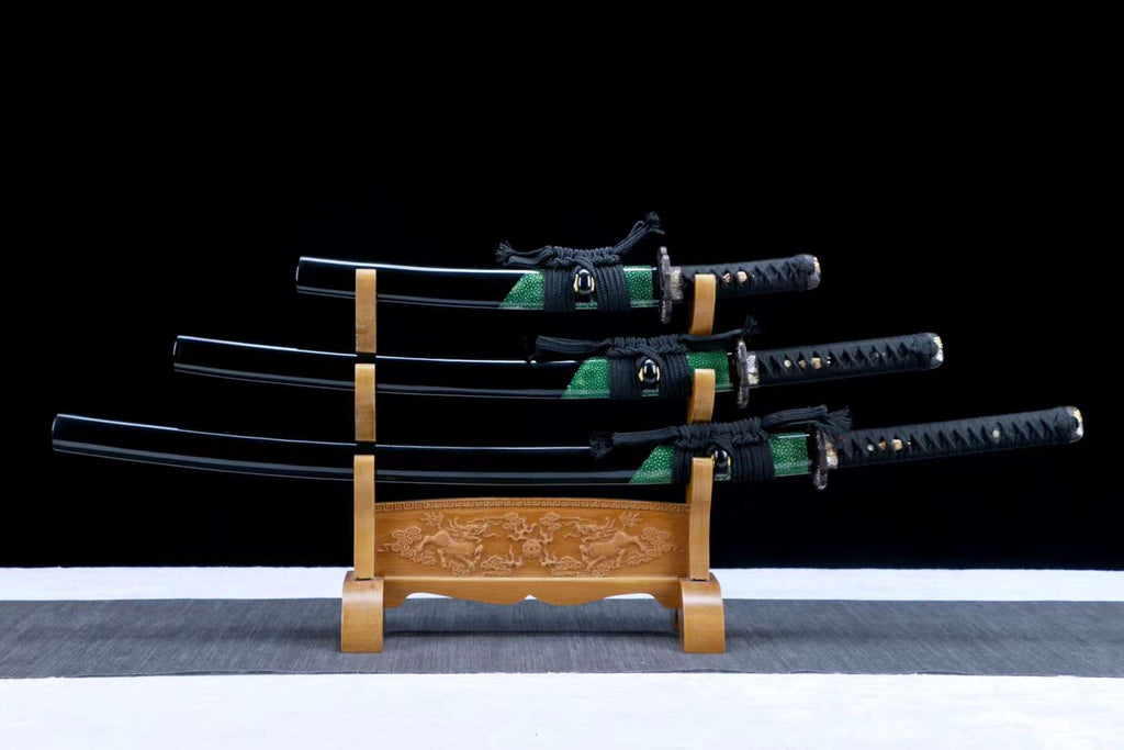 Damascus steel sword set,handmade samurai sword set,full tang sword steel katana sword,samurai sword loveyitadj
