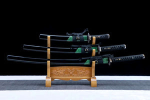 Damascus steel sword set,handmade samurai sword set,full tang sword steel katana sword,samurai sword loveyitadj