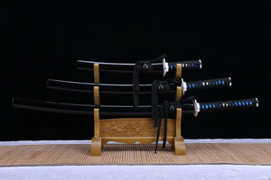 handmade 1095 steel sword set,japanese samurai sword set,full tang sword katana set loveyitadj