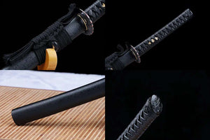 Sword Set,Handmade Japanese Samurai sword,1060 Steel Katana Set,Black Sword Set loveyitadj