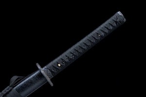 1045 steel samurai sword set,japanese katana black sword set,handmade full tang katana set loveyitadj