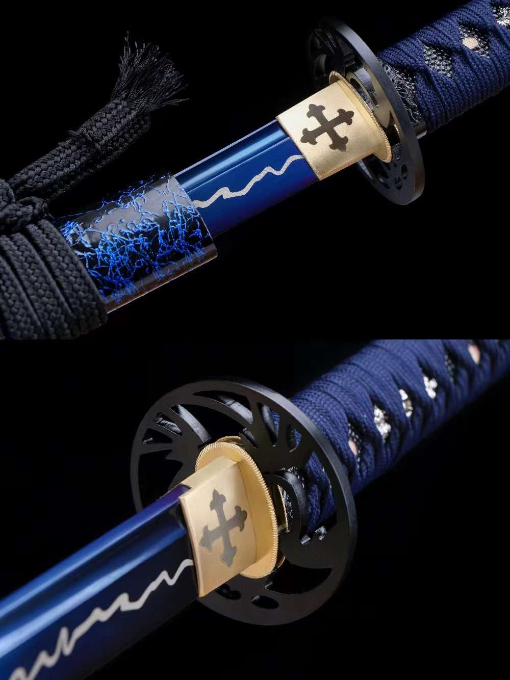 Japanese handmade samurai sword,1095 steel sword set,blue sword steel katana sword,samurai sword, loveyitadj