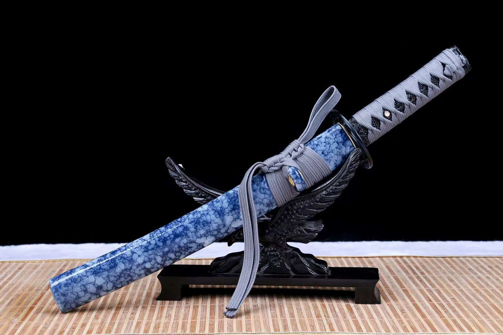 Damascus folding steel Japanese Samurai sword,Handmade Short Tanto Katana Small sword loveyitadj