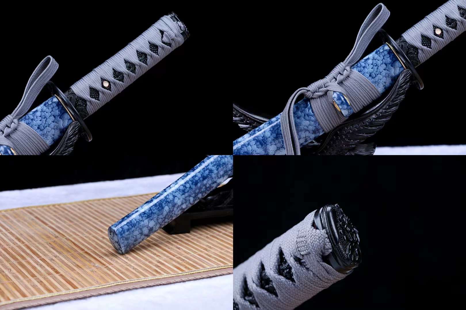 Damascus folding steel Japanese Samurai sword,Handmade Short Tanto Katana Small sword loveyitadj
