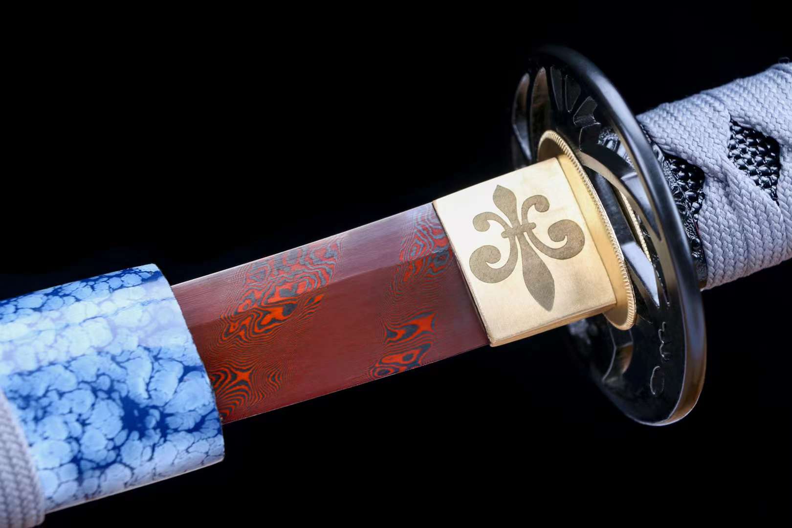 Damascus folding steel Japanese Samurai sword,Handmade Short Tanto Katana Small sword loveyitadj