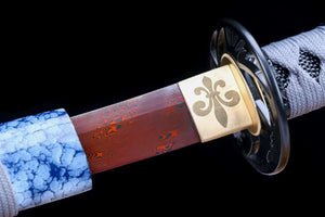 Damascus folding steel Japanese Samurai sword,Handmade Short Tanto Katana Small sword loveyitadj
