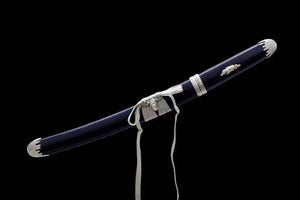 Handmade Japanese Samurai sword,T10 Steel Clay Burning Blade Short Tanto Katana Small Kinfe loveyitadj
