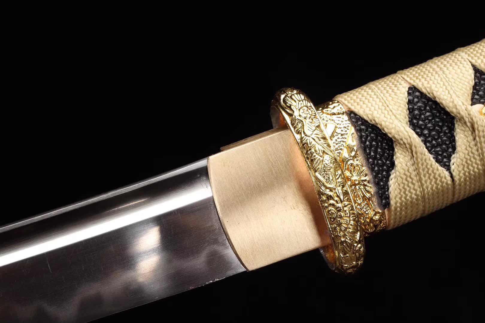 Small Sword,Katana Samurai sword,T10 Steel Tanto Sword Handmade Japanese Sword Short Kinfe loveyitadj
