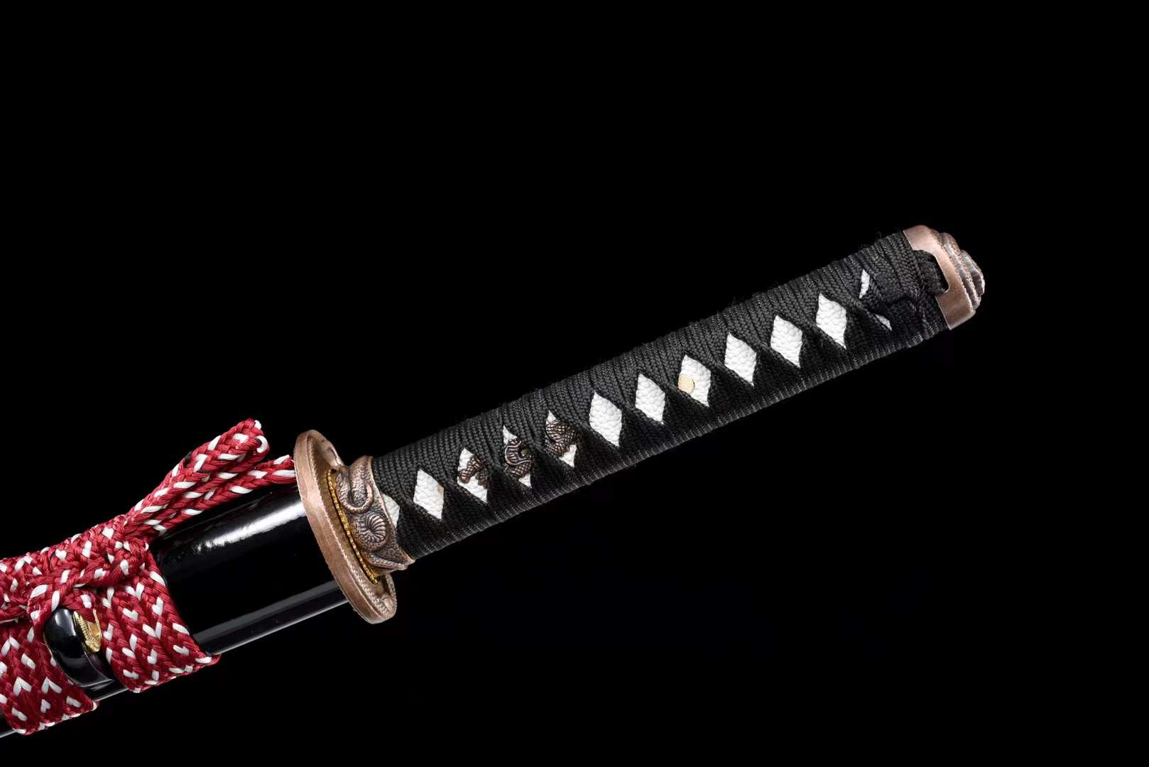 1060 Steel Handmade Sword Katana Real,Full Tang Japanese Samurai Sword loveyitadj