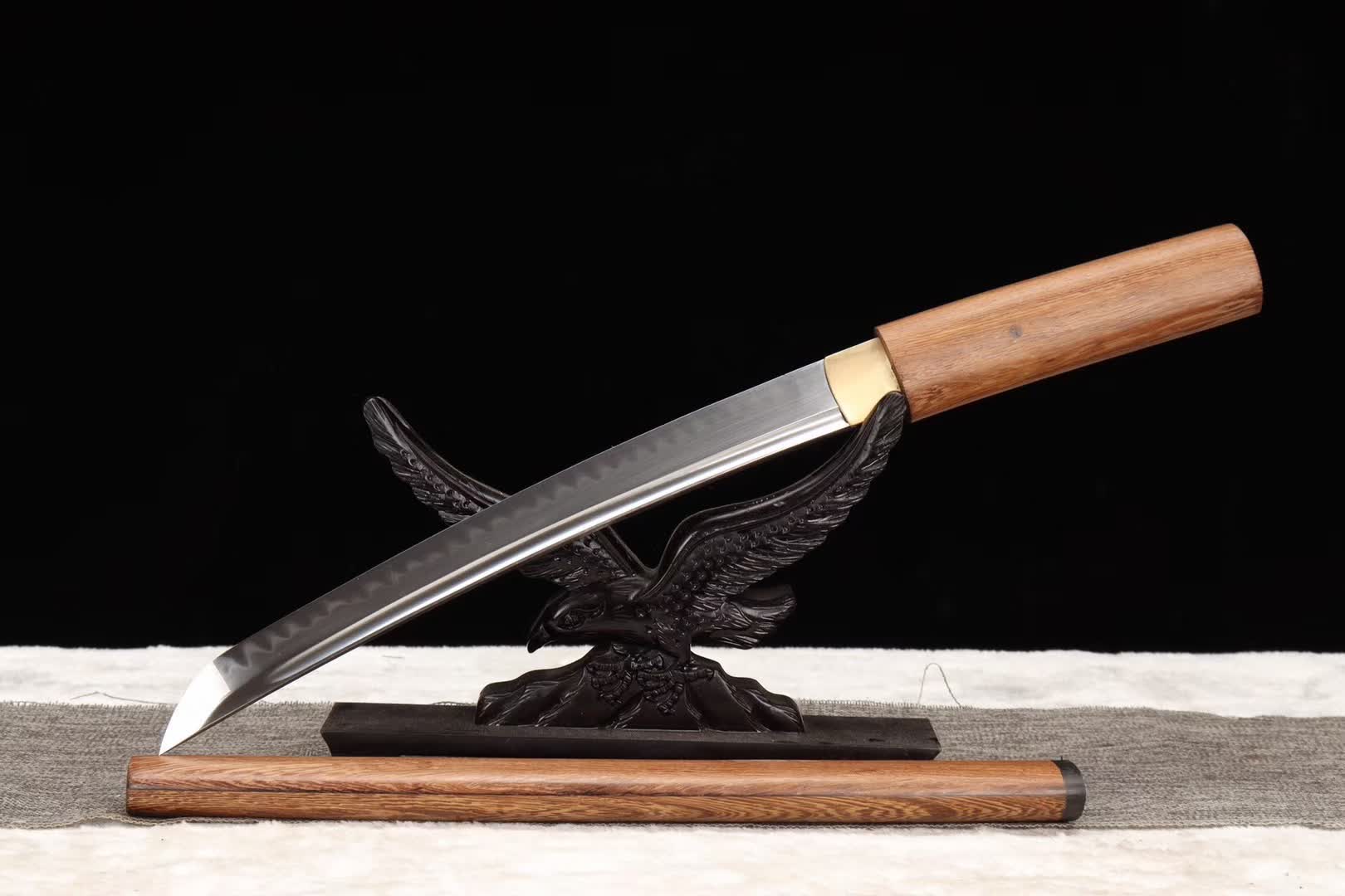 Handmade Japanese Katana,Short sword,T10 Steel Small Kinfe Samurai sword tanto loveyitadj