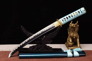 1065 Steel Short Kinfe,Japanese Katana sword,Small Samurai Sword Real Full Tang loveyitadj