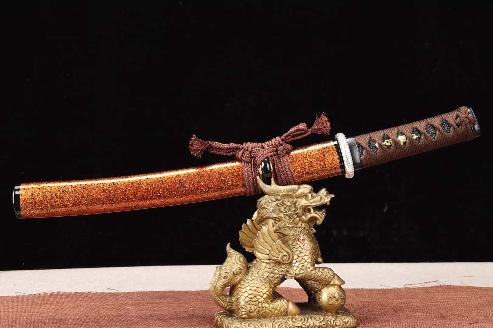 T8 Steel Short Kinfe,Handmade Japanese Small Sword,Katana Samurai sword Tanto Sword loveyitadj