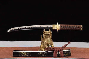 1065 Steel Short Kinfe,Tanto Sword,Handmade Japanese Small Sword,Katana Samurai sword loveyitadj