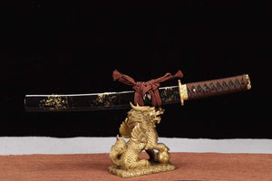 1065 Steel Short Kinfe,Tanto Sword,Handmade Japanese Small Sword,Katana Samurai sword loveyitadj