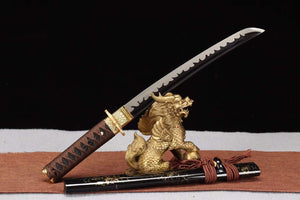 1065 Steel Short Kinfe,Tanto Sword,Handmade Japanese Small Sword,Katana Samurai sword loveyitadj