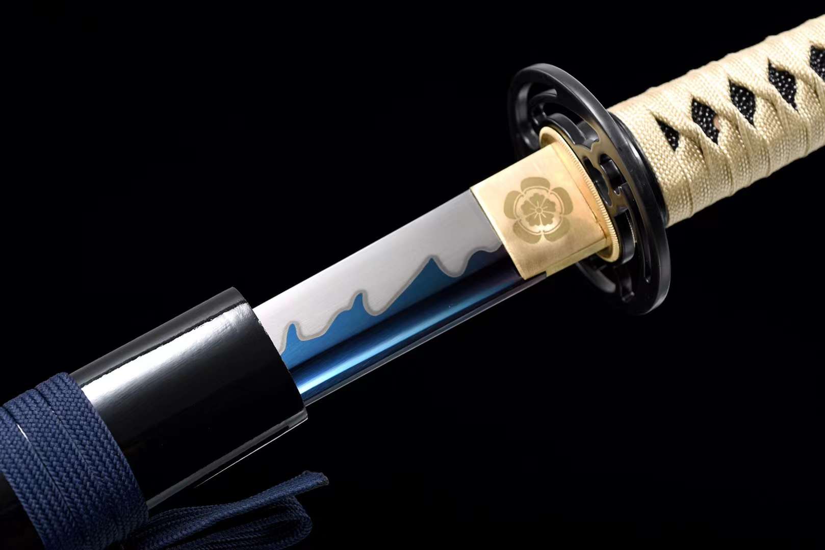 1065 Steel Japanese Samurai Sword,Handmade Sword Katana Real Full Tang Knife loveyitadj
