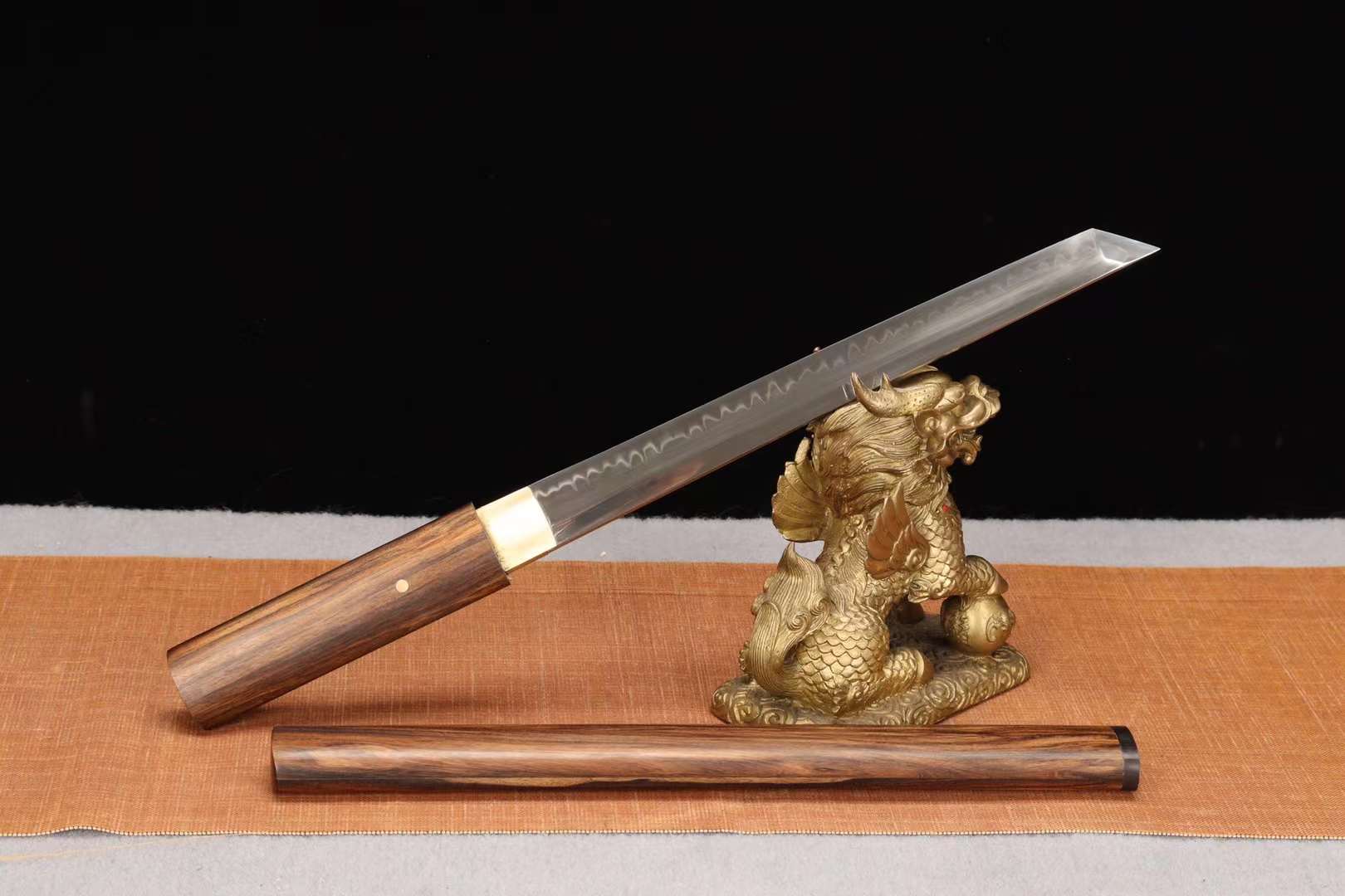 Handmade Japanese Sword,Small Sword,Katana Samurai sword,T10 Steel Tanto Sword loveyitadj