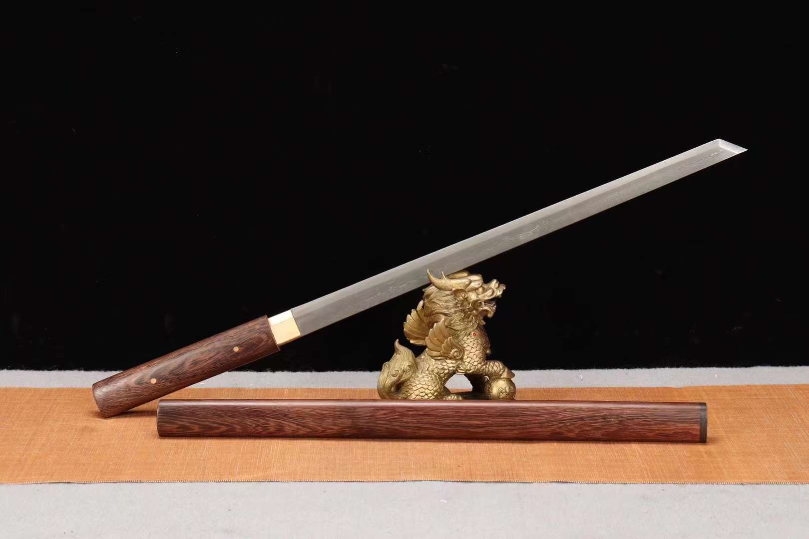 Handmade Damascus folding steel Sword,Full Tang Japanese Katana,Wakizashi Samurai Sword loveyitadj