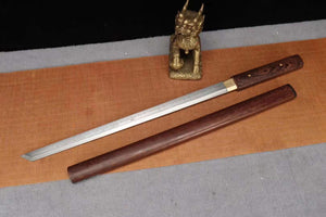 Handmade Damascus folding steel Sword,Full Tang Japanese Katana,Wakizashi Samurai Sword loveyitadj