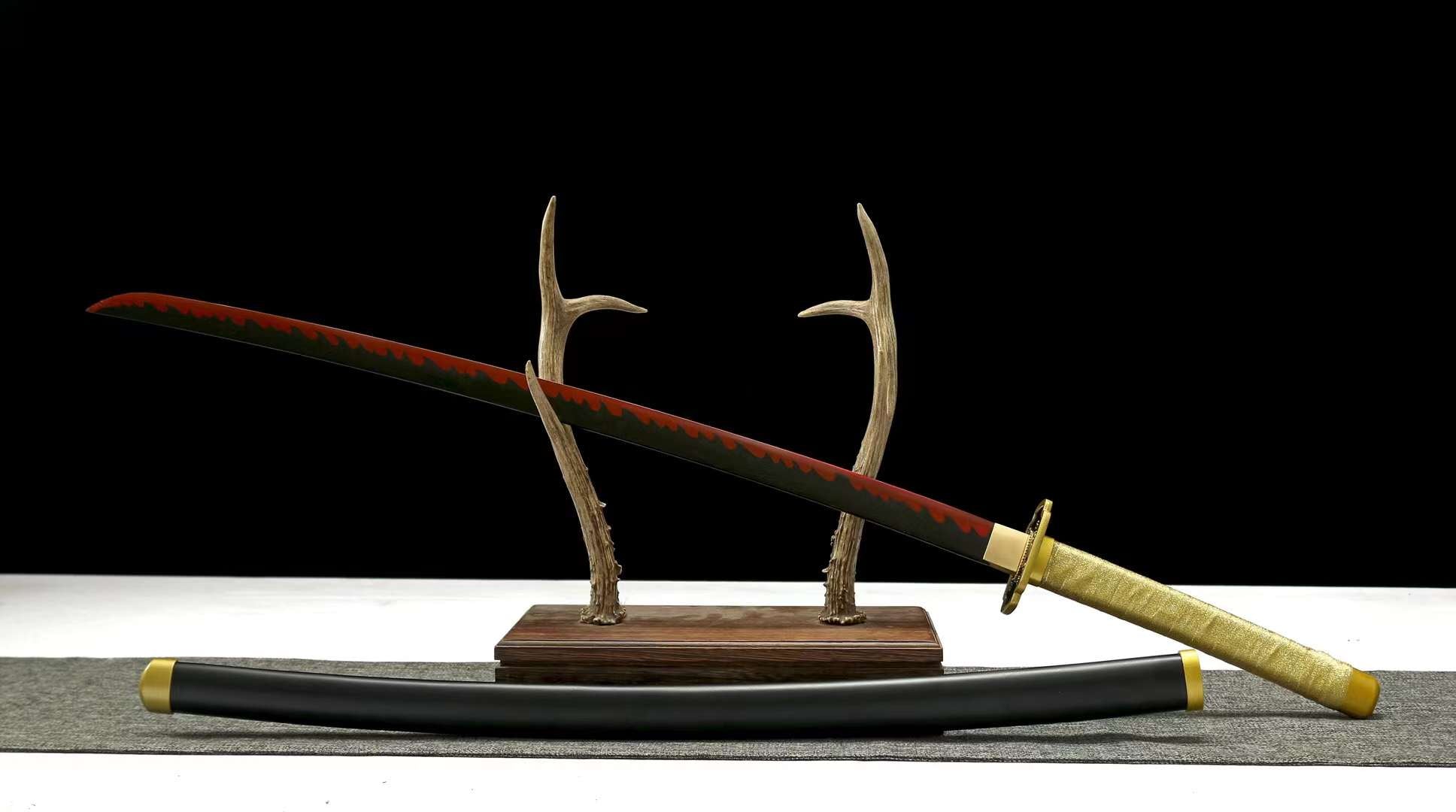domon slayer sword,real katana,Tsugikuni Yoriichi sword,aninme katana,Samurai katana sword loveyitadj