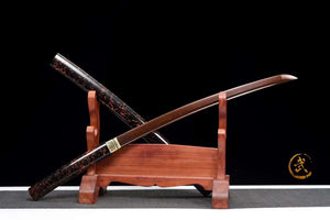 Damascus folding steel Sword Red,Japanese Samurai Sword,Wakizashi Handmade Katana loveyitadj