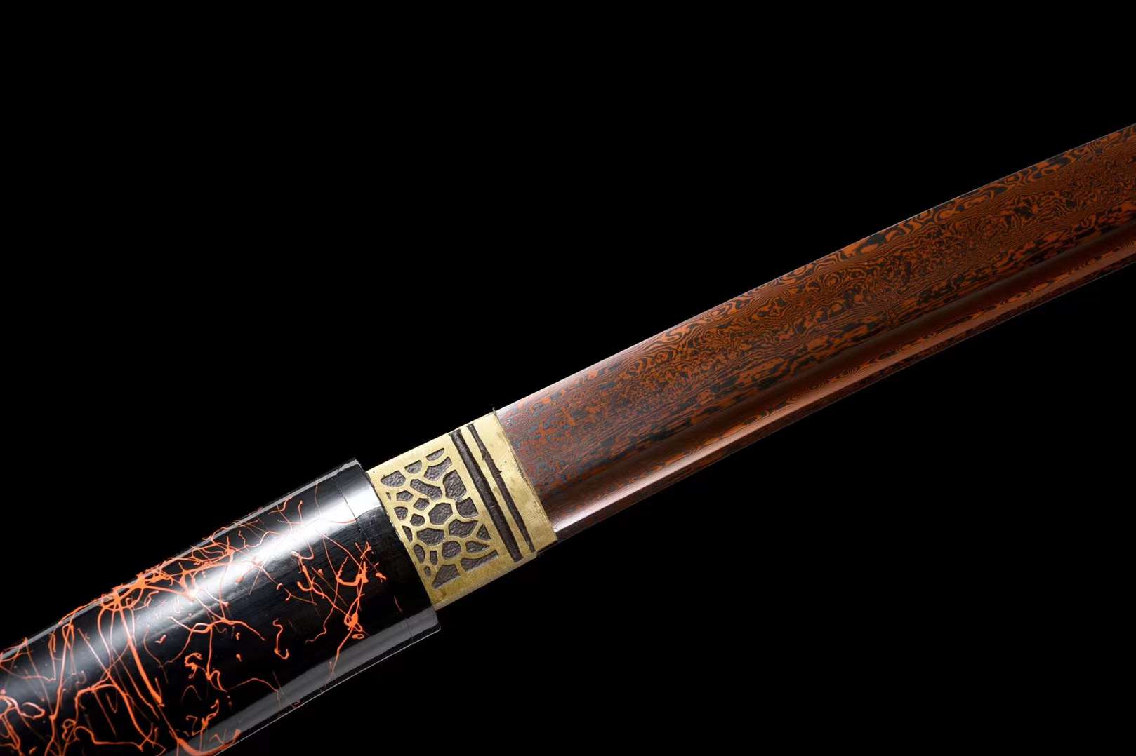 Damascus folding steel Sword Red,Japanese Samurai Sword,Wakizashi Handmade Katana loveyitadj