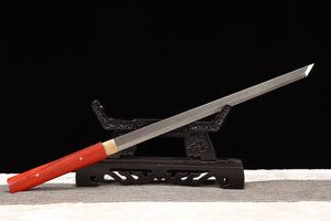 Damascus folding steel Ninja Samurai Sword,Handmade Japanese Wakizashi Sword,Full Tang Katana Real loveyitadj