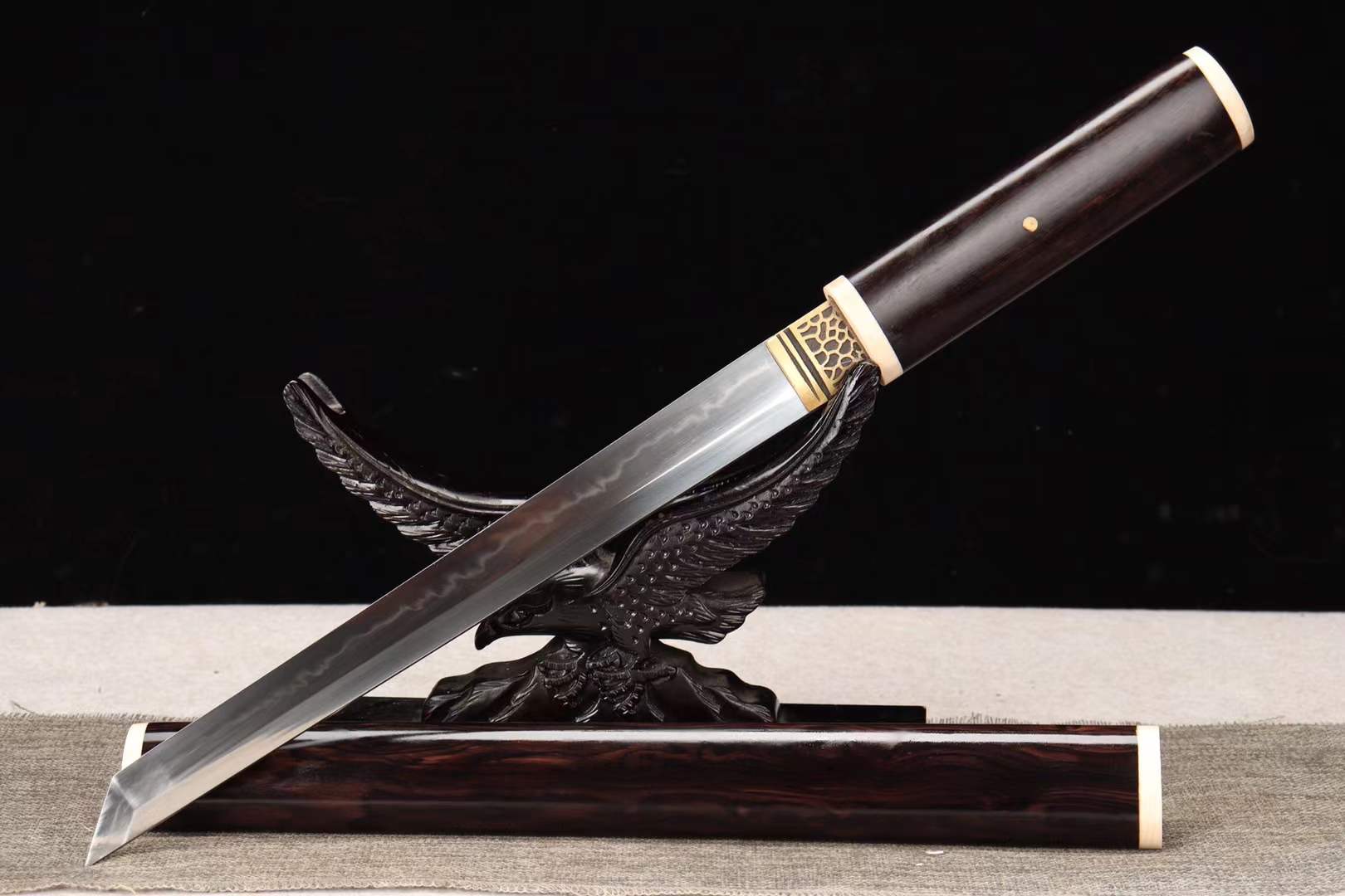 Short Kinfe Tanto T10 Steel Handmade Japanese Small Sword,Katana Samurai sword loveyitadj
