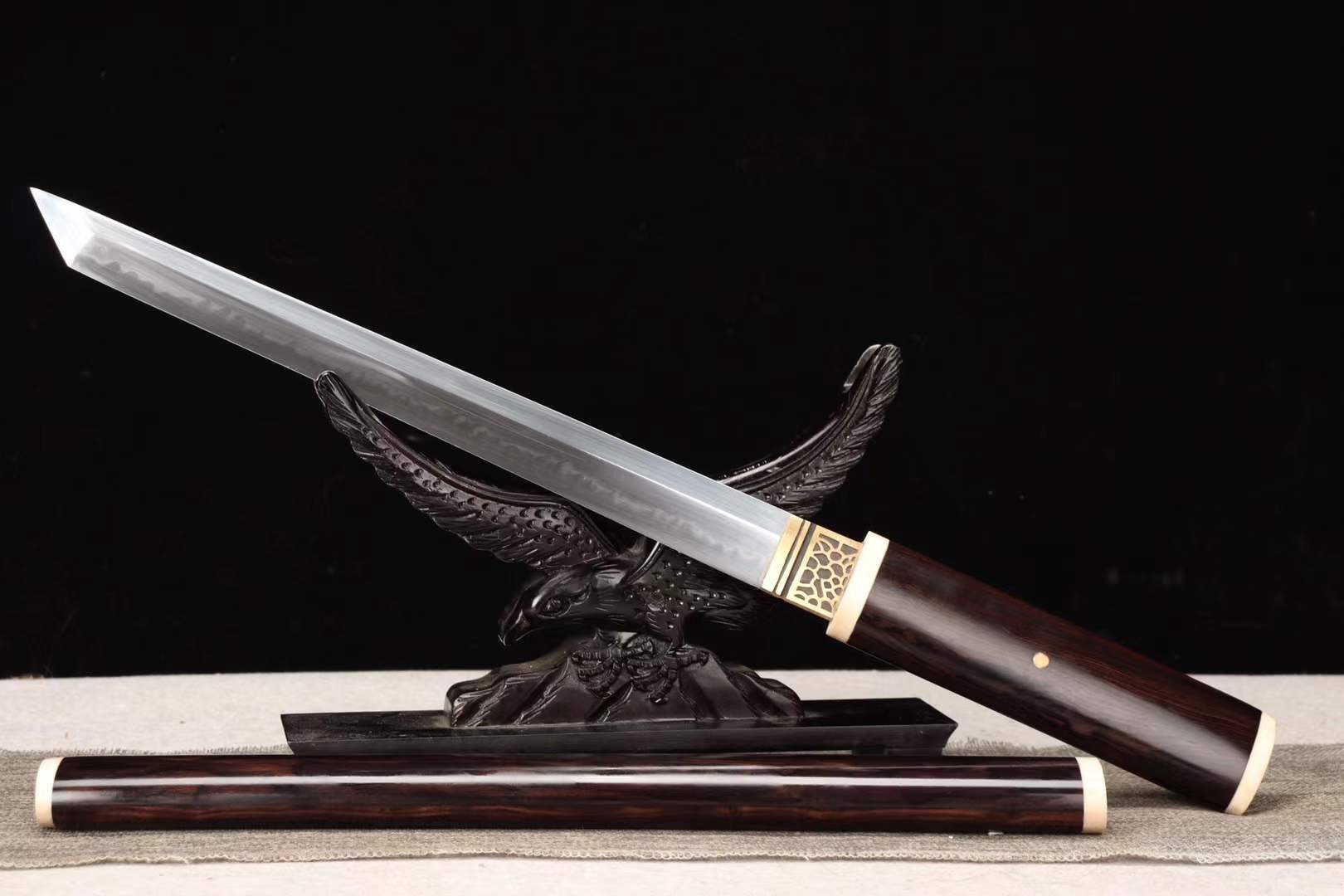 Short Kinfe Tanto T10 Steel Handmade Japanese Small Sword,Katana Samurai sword loveyitadj