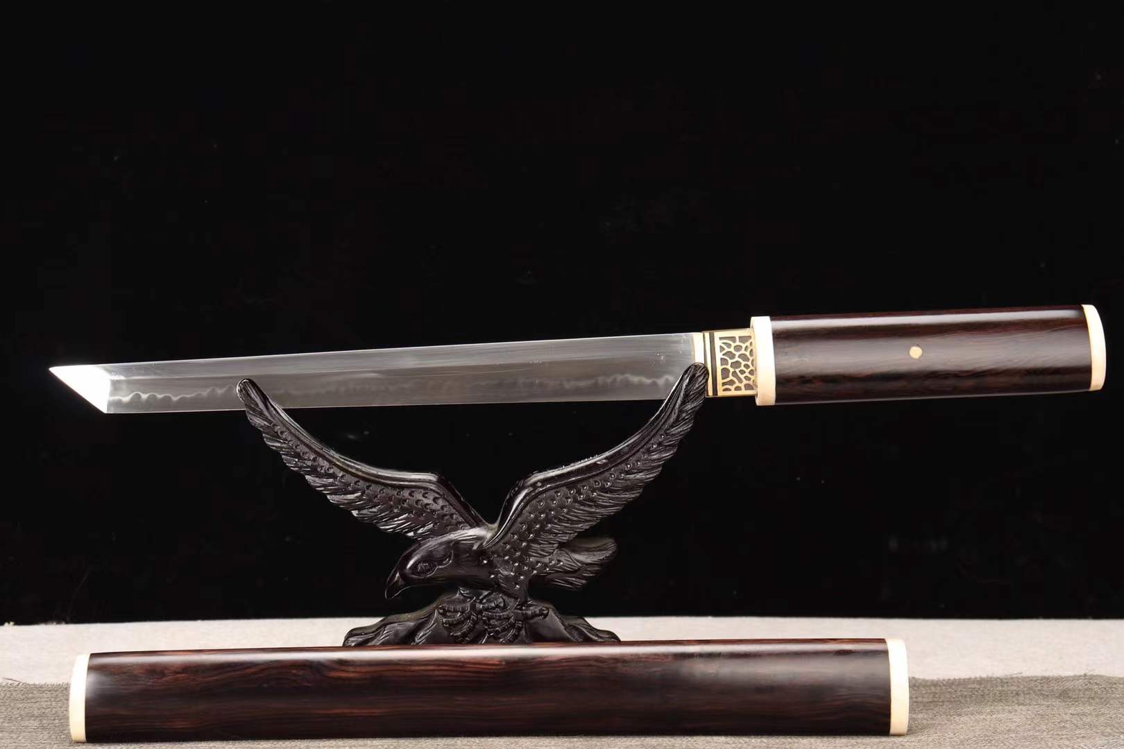 Short Kinfe Tanto T10 Steel Handmade Japanese Small Sword,Katana Samurai sword loveyitadj