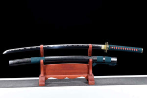 Denjiro Sword,One Piece Katana Sword Real,1060 Carbon Steel Anime Samurai Sword loveyitadj