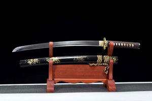 Samurai Sword Full Tang,T10 Steel Handmade Japanese Wakizashi Sword,Katana Real loveyitadj