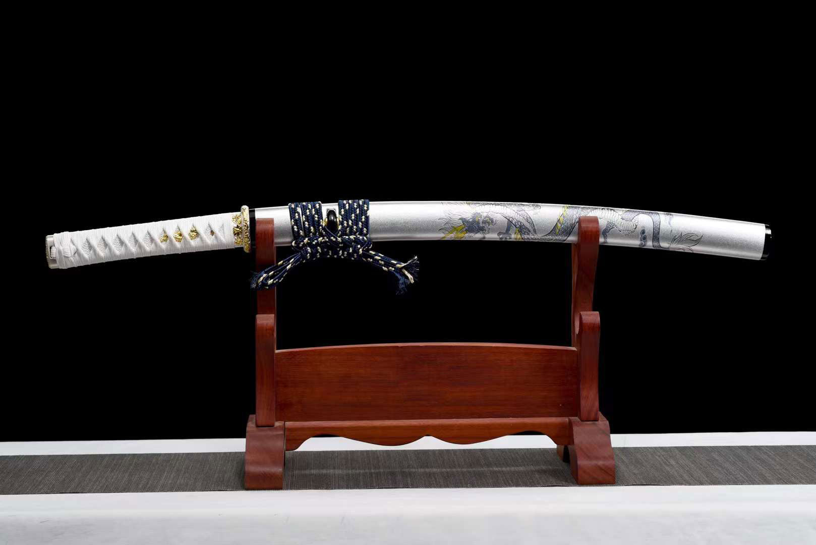 T10 Steel Handmade Katana Sword,Japanese Samurai Sword,Dragon Sword loveyitadj