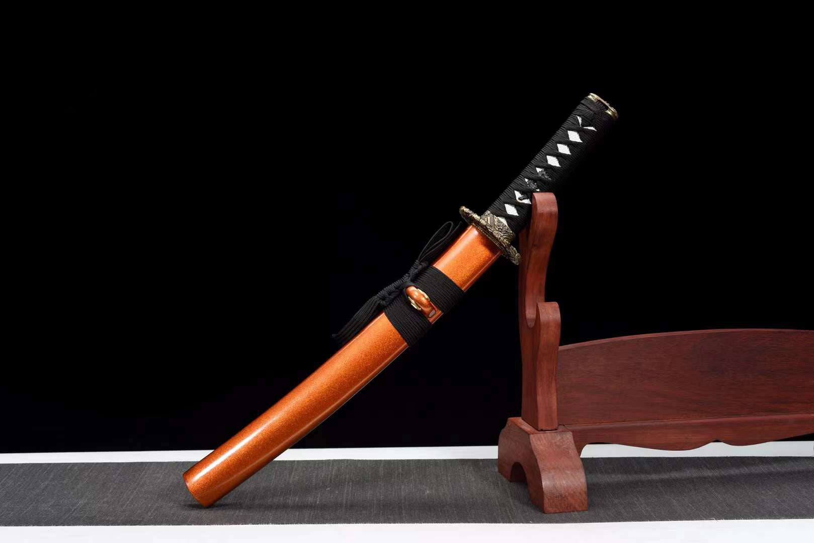 T10 Steel Tanto Sword,Handmade Japanese Sword,Short Kinfe Small Sword,Katana Samurai sword loveyitadj