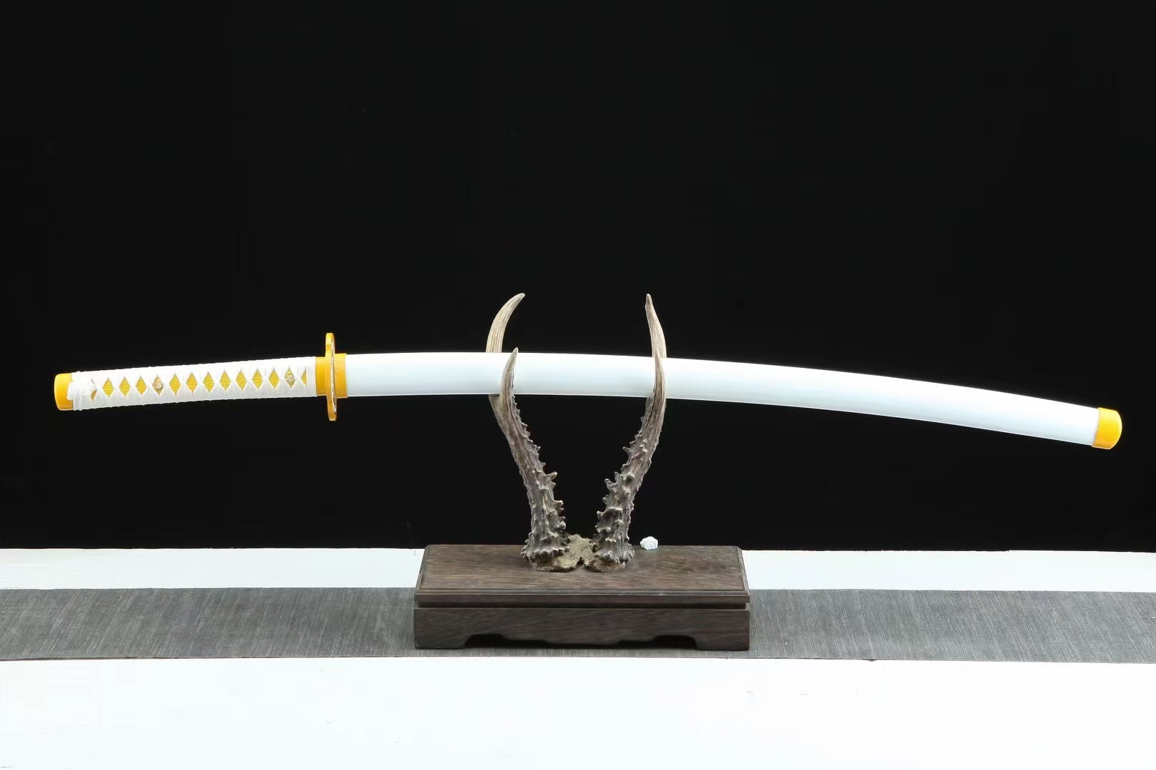 Manga Katana Agatsuma Zenitsu sword 1045 Carbon Steel Sword Demon Slayer Sword Comic Katana hansi sword