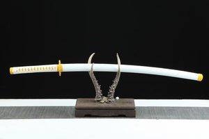 Manga Katana Agatsuma Zenitsu sword 1045 Carbon Steel Sword Demon Slayer Sword Comic Katana hansi sword