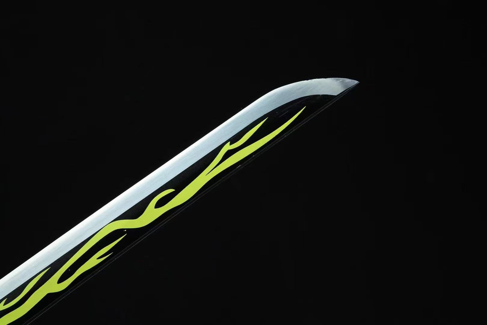 Manga Katana Agatsuma Zenitsu sword 1045 Carbon Steel Sword Demon Slayer Sword Comic Katana hansi sword