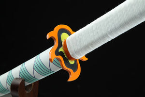 1045 steel samurai sword,demon slayer sword,comic katana Rengoku swords hansi sword