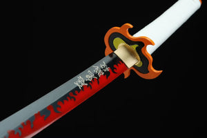 1045 Carbon Steel Japanese Katana comic sword,demon slayer Samurai sword Rengoku sword hansi sword