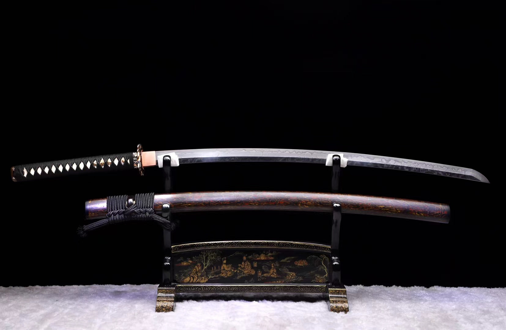 T10 steel handmade samurai sword, Japanese samurai sword, collection samurai sword hansi sword