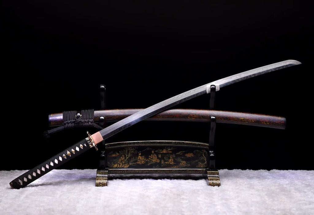 T10 steel handmade samurai sword, Japanese samurai sword, collection samurai sword hansi sword