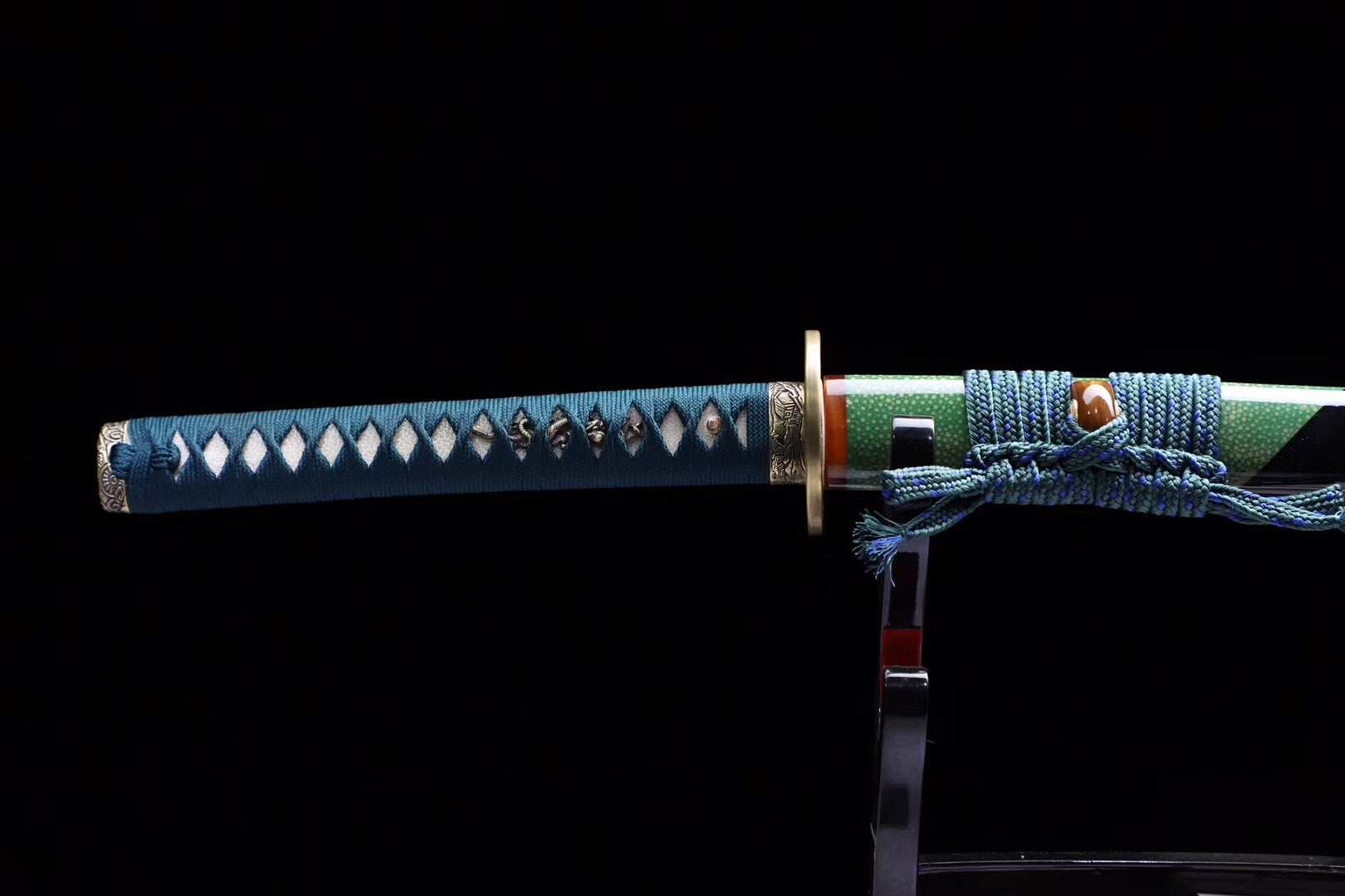 Handmade T10 steel samurai sword, Japanese Iaido samurai sword T10 steel Damascus steel sword clay burnt blade sword loveyitadj