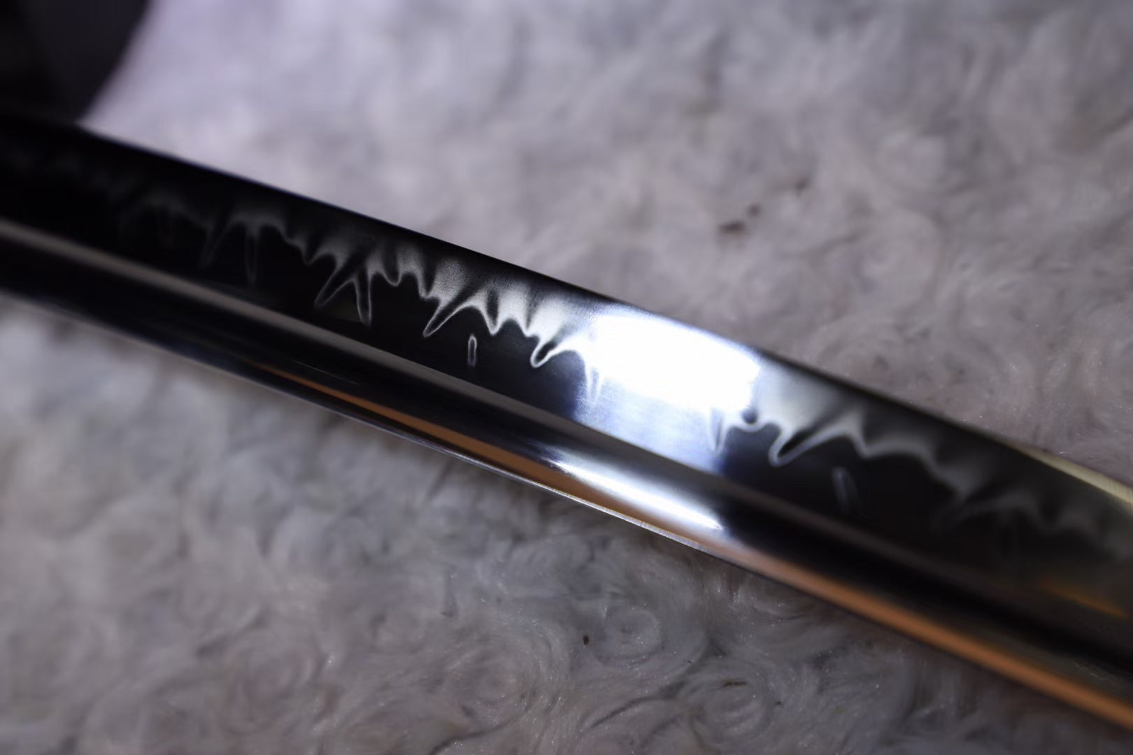Handmade T10 steel samurai sword, Japanese Iaido samurai sword T10 steel Damascus steel sword clay burnt blade sword loveyitadj