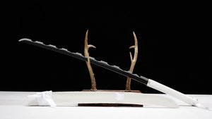 1045 Steel Katana Hashibira Inosuke Japanese Katana, Demon Slayer sword Katana comic katana hansi sword