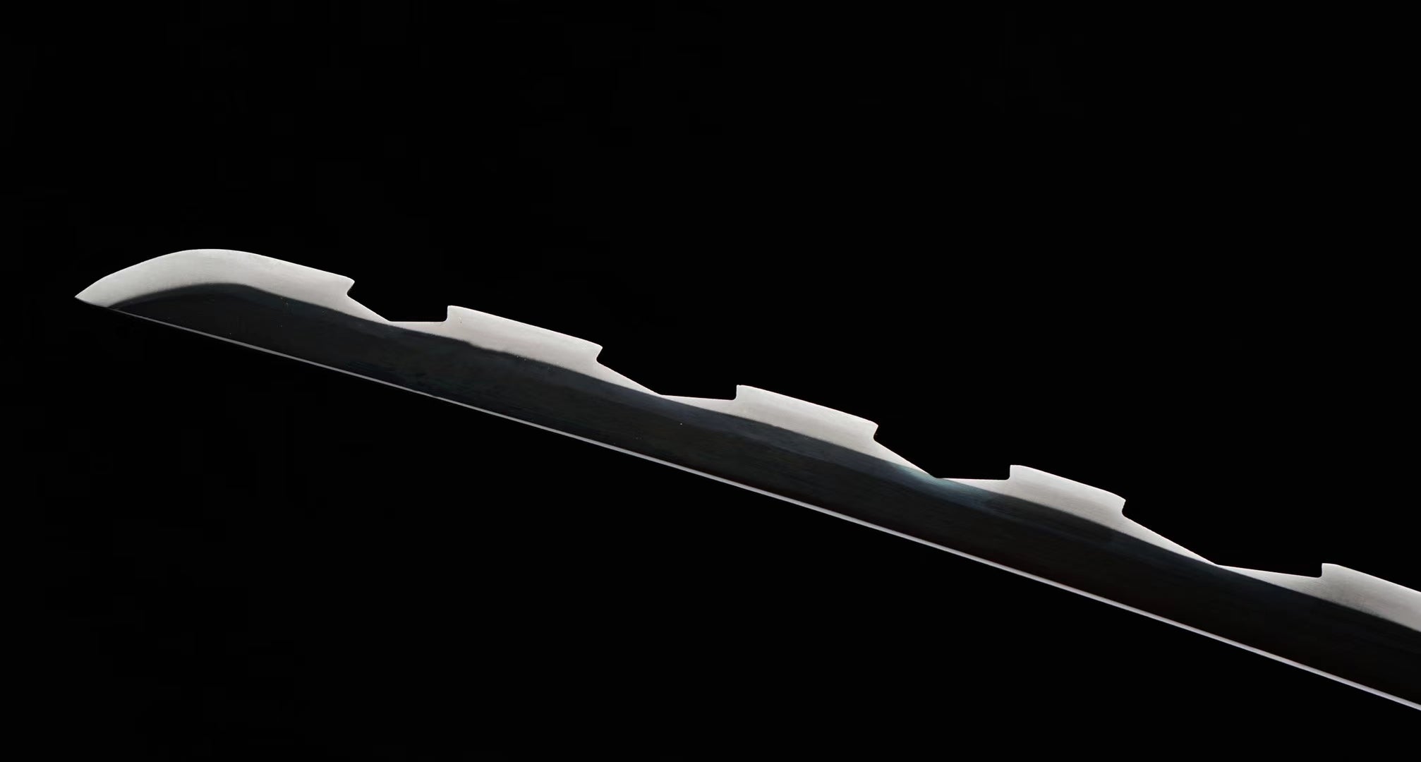 1045 Steel Katana Hashibira Inosuke Japanese Katana, Demon Slayer sword Katana comic katana hansi sword