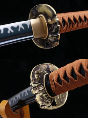 1090 steel handmade samurai sword full Tang sword real sword dragon katana hansi sword